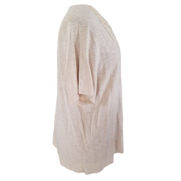 Catherines Embroidered V-Neck Top (Size 1X) - Picture 2 of 8